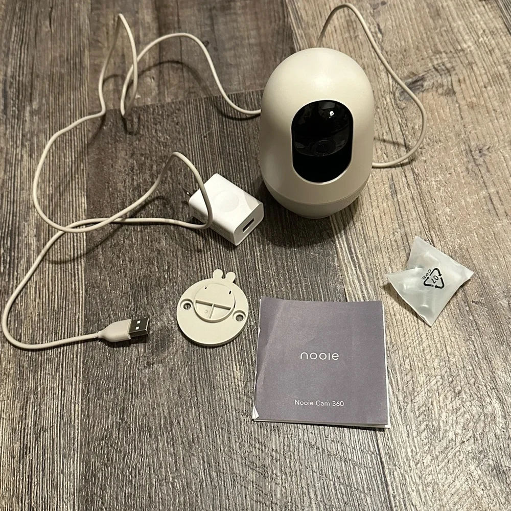 Nookie Cam 360 Security Camera - Cream